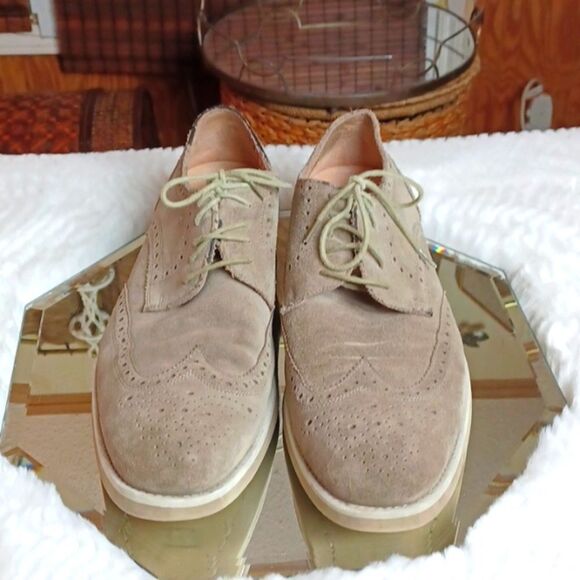 KENNETH COLE  NewYork Camel Suede Leather‎ Oxfords Shoes 13 M - Picture 1 of 11
